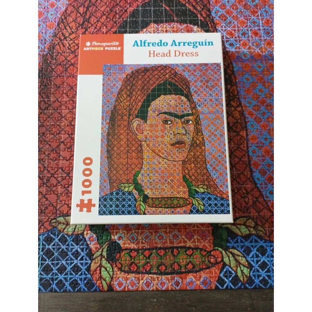 Pomegranate Alfredo Arreguin Head Dress 1000 Piece Puzzle Complete